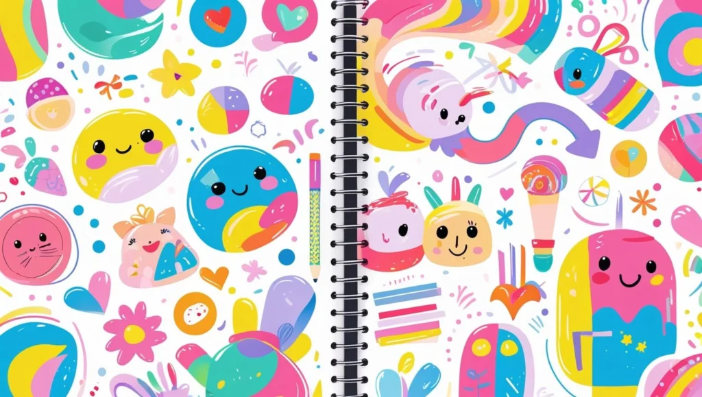 Imagen actual: Detalle de cuaderno de dibujo premium mostrando papel de alto gramaje, encuadernación en espiral reforzada, ilustraciones con contornos precisos y contenido educativo integrado sobre animales